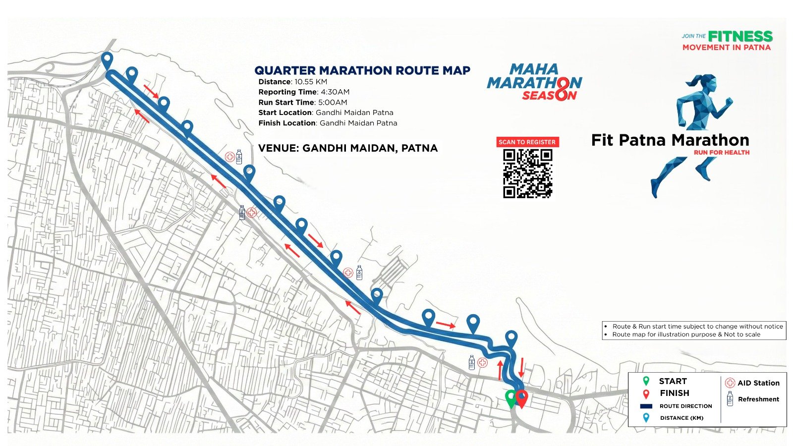 Quarter Marathon Route